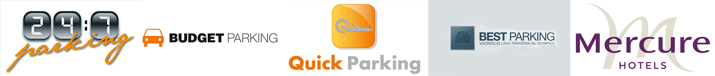Parken Flughafen Amsterdam Logos
