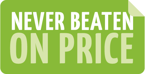 Never Beaten on Price logo