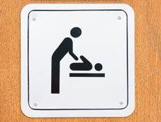 Baby changing facilities at Gatwick airport