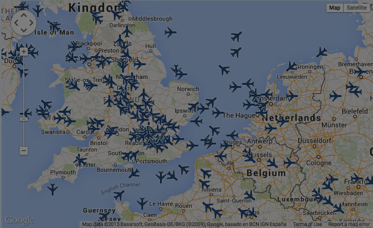 google maps flights tracker