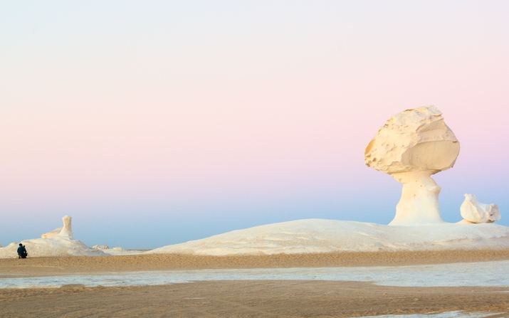 mitten in der Bahariya Oase Ägypten