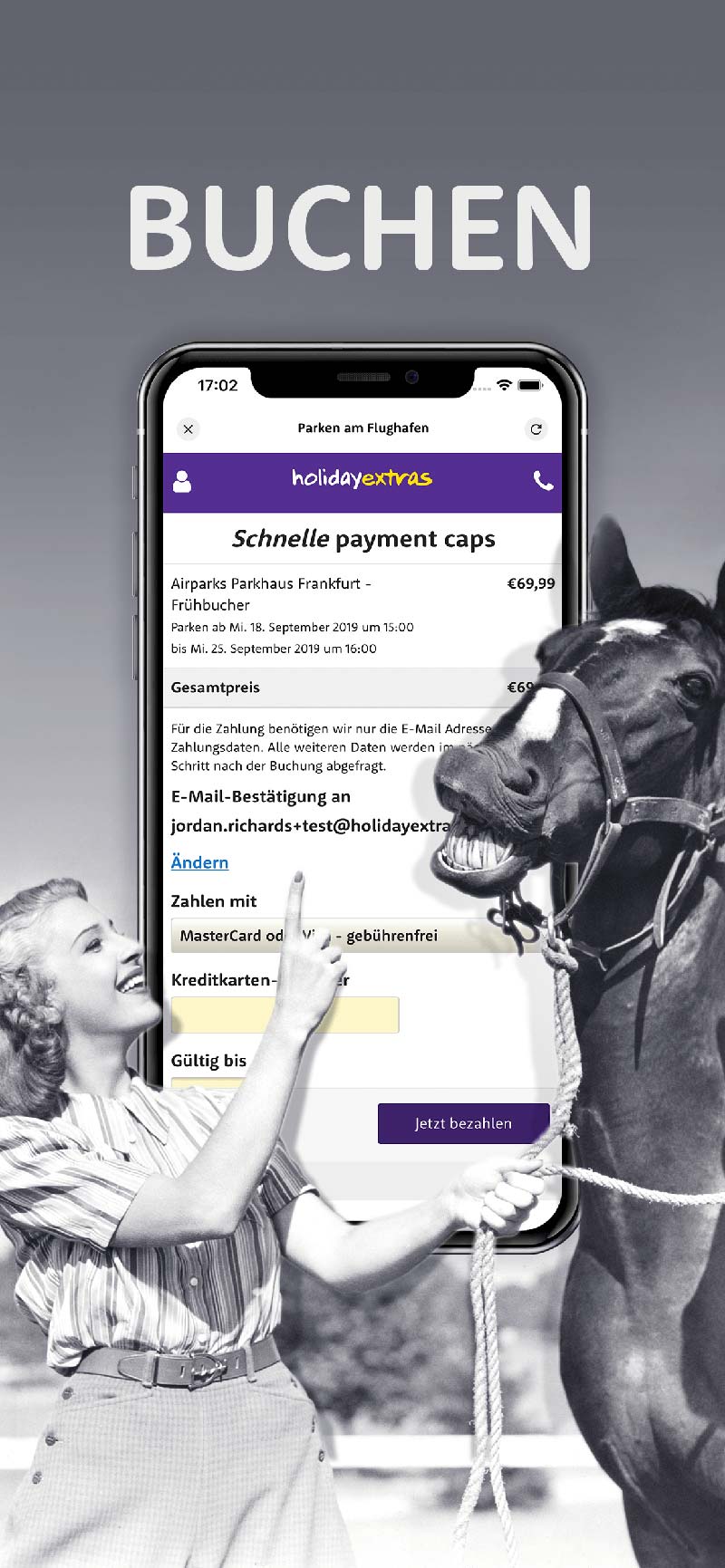 Holiday Extras App Buchen