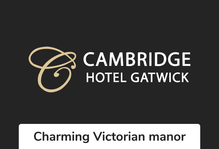 Cambridge hotel gatwick airport at Gatwick Airport - Hotel logo