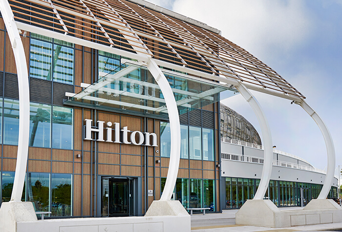 Hilton southampton utilita bowl exterior view