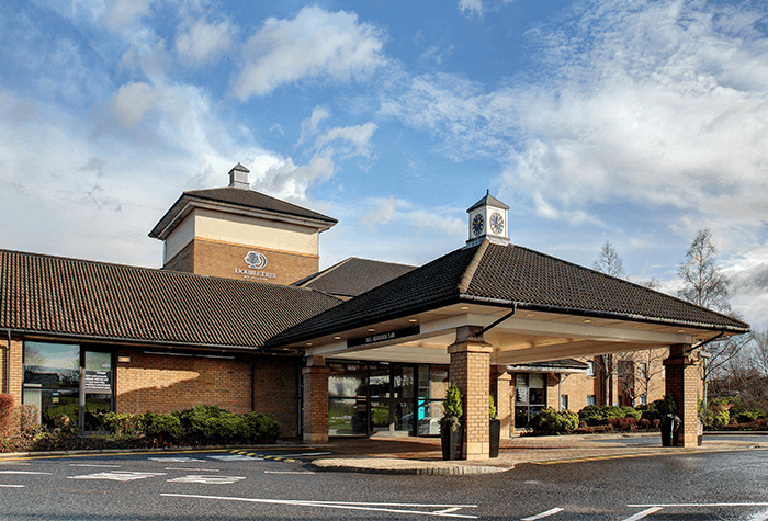 Hilton edinburgh airport exterior view