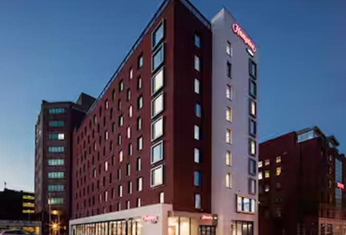 Hampton by hilton exterior view