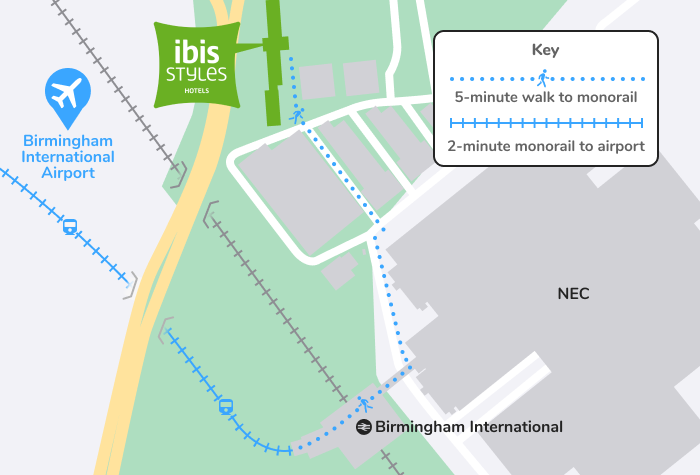 Ibis styles birmingham airport exterior view
